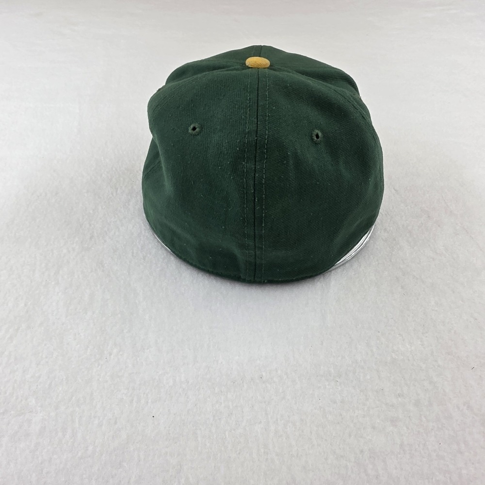 Nike True Fitted Baseball Hat Cap M/L Green Gold Hillsboro High School Burros - Picture 3 of 5